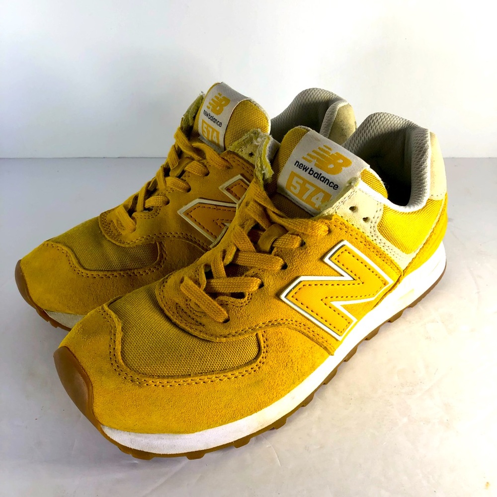 New Balance 574 Mustard Sneakers